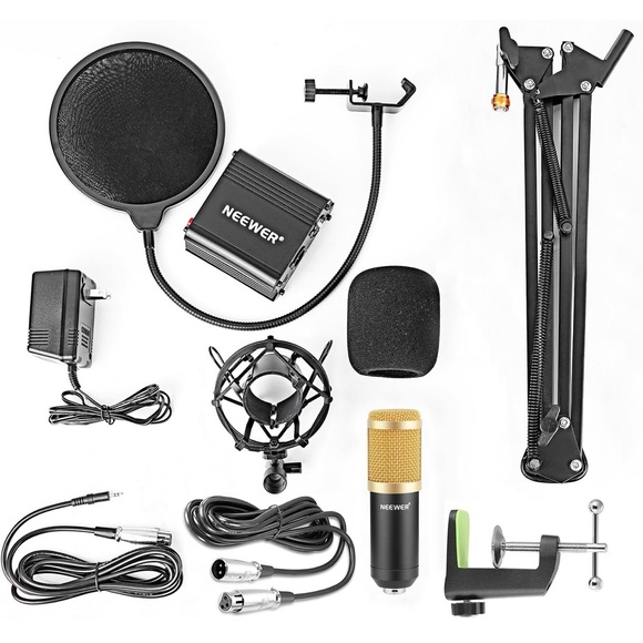 EUC - Neewer NW-800 Professional Condenser Microphone Kit (Black+Gold) - Picture 2 of 16